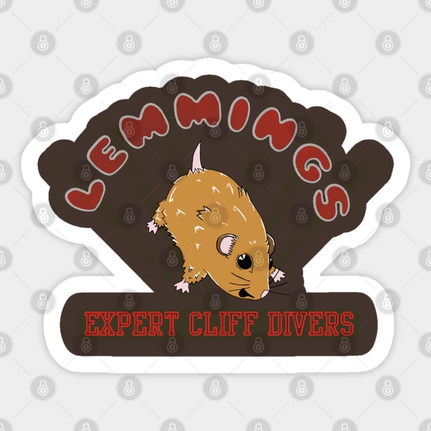 Jump, Lemmings, Jump! Sticker by bakaprod